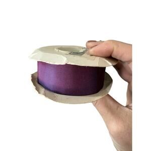 Vintage Iridescent Purple Satin Ribbon Roll Lion Ribbon Co Craft Trim